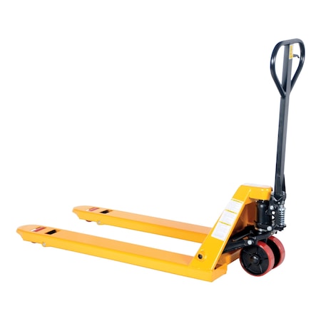Vestil Yellow Pallet Truck, 5.5K, 27 x 48, PK6 PM5-2748-Y-6PKG